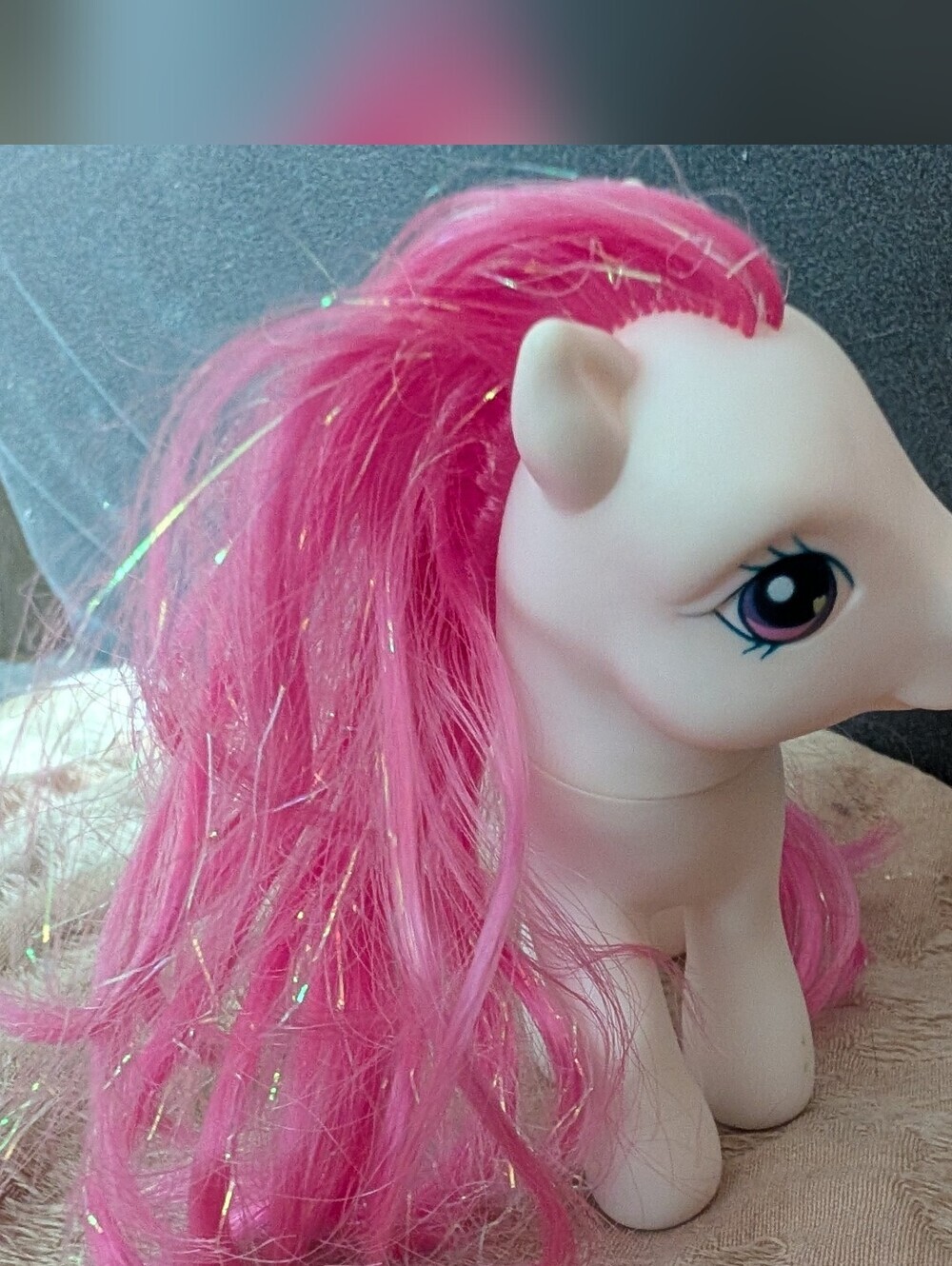 Vintage My Little Pony G3 Strawberry Swirl Tinsel Hair 2003 Hasbro MLP - Picture 2 of 6